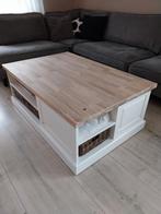 Landelijke salontafel Ans Woonshop massief hout 120x80x45cm, Gebruikt, Landelijk modern, 100 tot 150 cm, Minder dan 50 cm