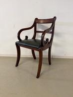 Engelse bureaustoel in mahonie, Ophalen, Bruin, Zo goed als nieuw, Engels / Klassiek / Regency