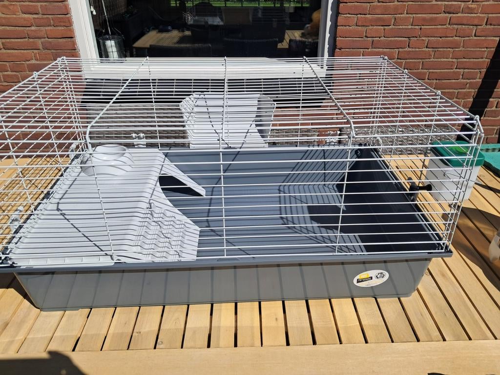 Ferplast 100 konijnenkooi. Zo goed als nieuw., Dieren en Toebehoren, Knaagdieren en Konijnen | Hokken en Kooien, Kooi, Zo goed als nieuw