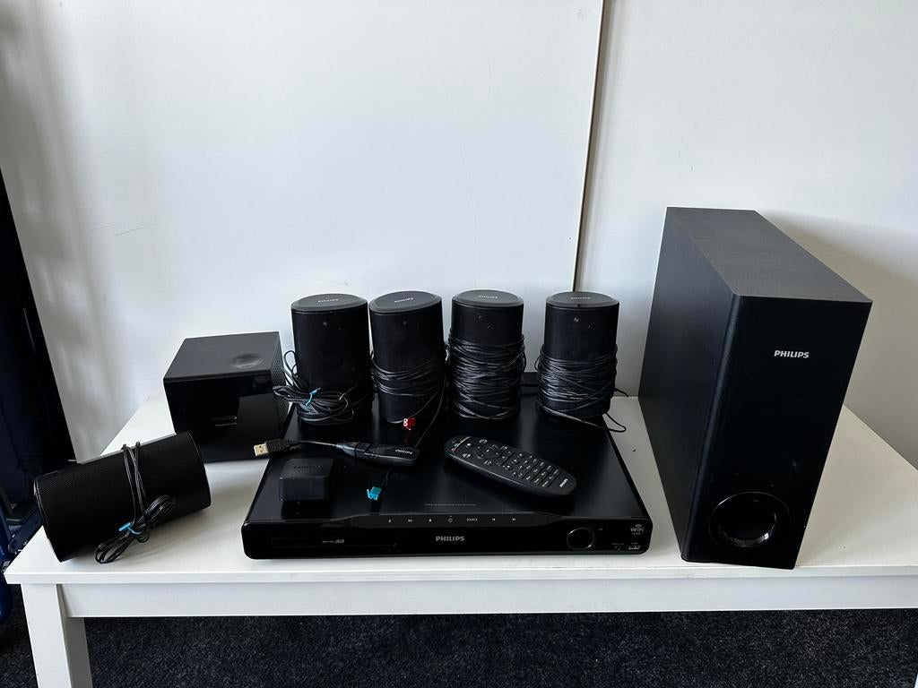 Homecimema set 5.1 dolby surround, Ophalen, Philips, 70 watt of meer, Zo goed als nieuw