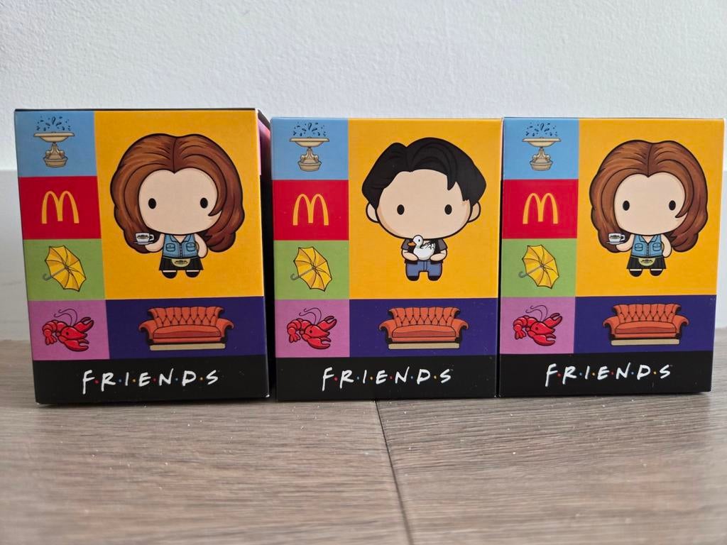 McDonald's Friends poppetjes Joey en 2x Rachel, Ophalen of Verzenden