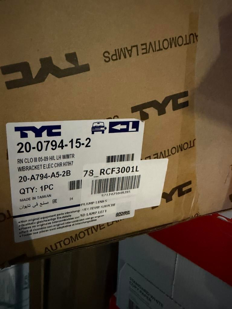 20-0794-15-2 koplamp L voor renault clio nieuw, Ophalen of Verzenden, Nieuw, Renault