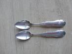 Verzilverde biedermeier lepeltjes douwe egberts, sola 100., Ophalen of Verzenden, Zo goed als nieuw, Zilver, Los bestek