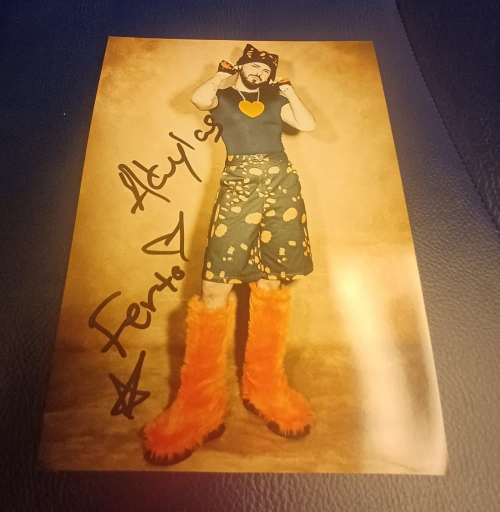 Akylas handtekening gesigneerde foto 20x15cm Eurovisie, Ophalen of Verzenden, Zo goed als nieuw, Foto of Kaart