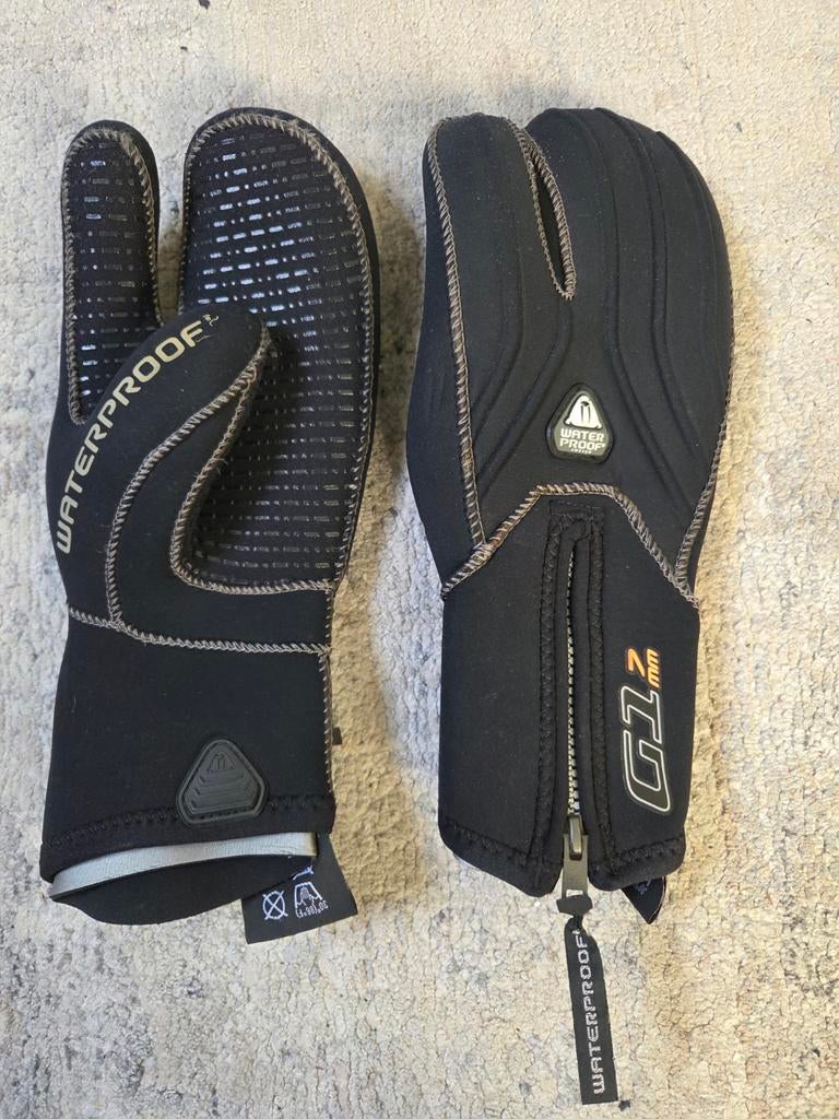 Waterproof wanten 7mm., Watersport en Boten, Duiken, Ophalen of Verzenden, Zo goed als nieuw, Duikpak