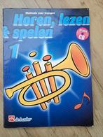 Horen, Lezen & Spelen Trompet Boekje Deel 1 + CD, Muziek en Instrumenten, Bladmuziek, Ophalen of Verzenden, Gebruikt, Les of Cursus