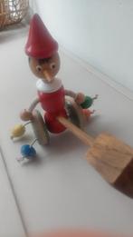 Oude houten pinokio speelgoed jaren 50,60 vintage speelgoed, Ophalen of Verzenden, Gebruikt