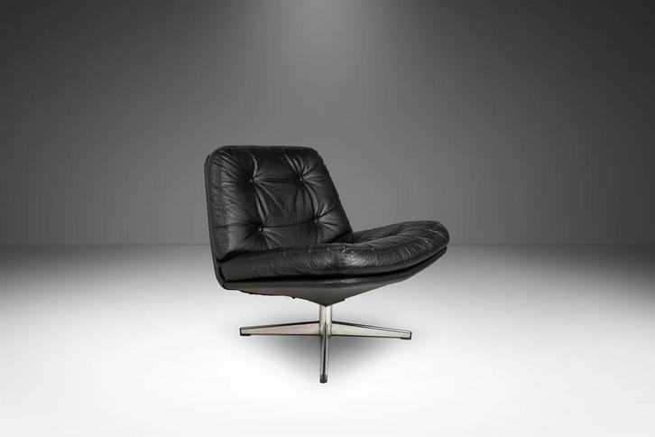 Mila Swivel Chair by Gillis Lundgren for Ikea, Sweden 1960's, Huis en Inrichting, Fauteuils, Gebruikt, Overige materialen, 50 tot 75 cm