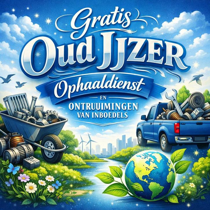 Gratis ophalen Oud ijzer & Ontruimingen aan huis & bedrijf, Doe-het-zelf en Verbouw, Metalen, Ophalen of Verzenden