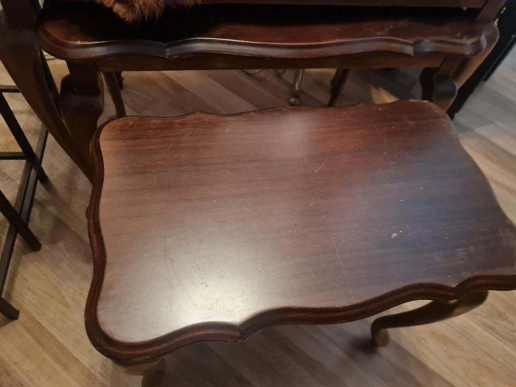 Queen Ann bijzettafeltjes set van 3, Antiek en Kunst, Ophalen of Verzenden