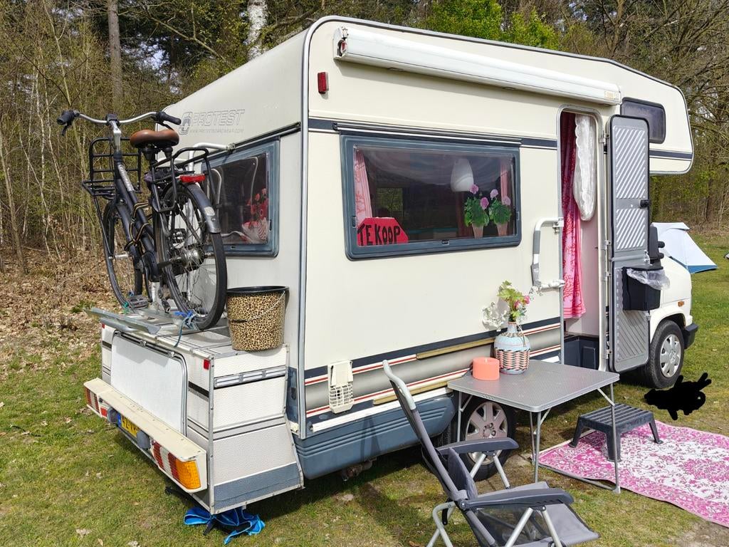Leuke bijzondere camper Fiat Ducato te koop met opbergkist, Overige merken, Chemisch toilet, Alkoof, Fiat