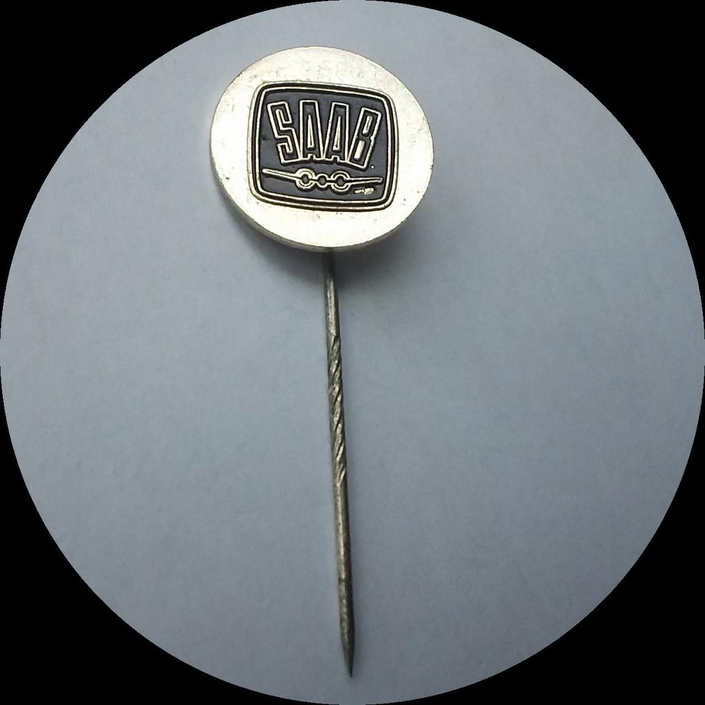 SAAB speldje, Verzenden, Zo goed als nieuw, Transport, Speldje of Pin