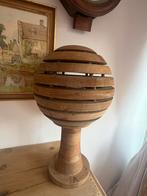 lookalike Brutalist Beehive Tafellamp Hout Jaren '60/'70, Gebruikt, Ophalen of Verzenden, Hout, Minder dan 50 cm