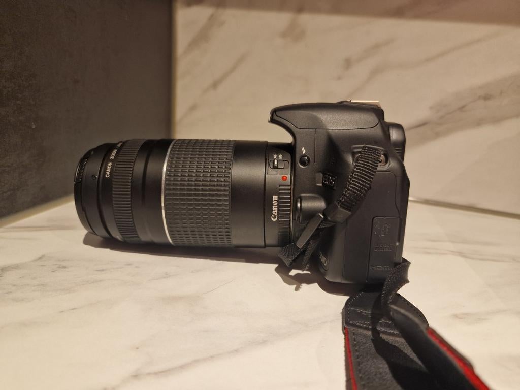 Canon EOS 500D met 2 lenzen (75-300mm & standaard), Ophalen, Gebruikt, Spiegelreflex, Canon