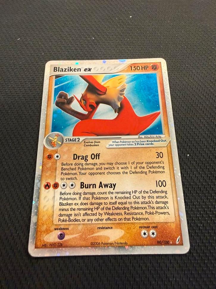 Blaziken Ex 90/100!, Hobby en Vrije tijd, Verzamelkaartspellen | Pokémon, Zo goed als nieuw, Losse kaart, Ophalen of Verzenden