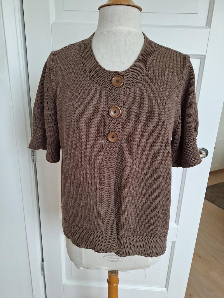 Vest Olsen mt 44, Kleding | Dames, Truien en Vesten, Olsen, Bruin, Maat 42/44 (L), Ophalen of Verzenden
