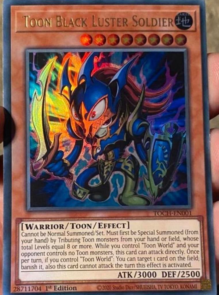 Yu-Gi-Oh! Toon Black Luster Soldier TOCH 1st Edition !, Hobby en Vrije tijd, Verzamelkaartspellen | Yu-gi-Oh!, Ophalen of Verzenden
