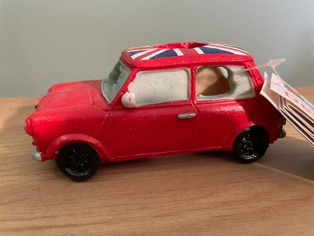 Minicooper aquarium beeldje, Dieren en Toebehoren, Ophalen of Verzenden, Nieuw