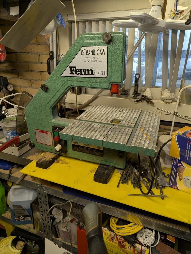 Ferm lintzaag, Doe-het-zelf en Verbouw, Gereedschap | Zaagmachines, Ophalen, Gebruikt, 70 mm of meer, Lintzaag