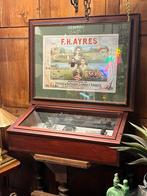 Grote oude ingelijste sportsbar lijst, Verzamelen, Merken en Reclamevoorwerpen, Ophalen, Reclamebord, Zo goed als nieuw, Nvt