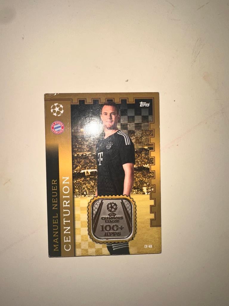 Manuel Neuer Centurion Topps Match Attax kaart, Ophalen of Verzenden, Gebruikt, Buitenlandse clubs, Spelerskaart