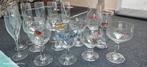 Diverse bierglazen en champagne glazen, Ophalen