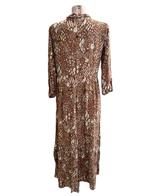 Pom Amsterdam jurk L, Maat 38/40 (M), Bruin, Ophalen of Verzenden, Zo goed als nieuw