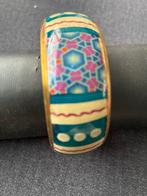 Koperen Armband met kleurrijk patroon, Ophalen of Verzenden, Gebruikt, Overige kleuren, Overige materialen