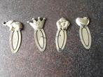 Set van 4 zilveren bladwijzers, Ophalen of Verzenden, Zo goed als nieuw, Overige onderwerpen