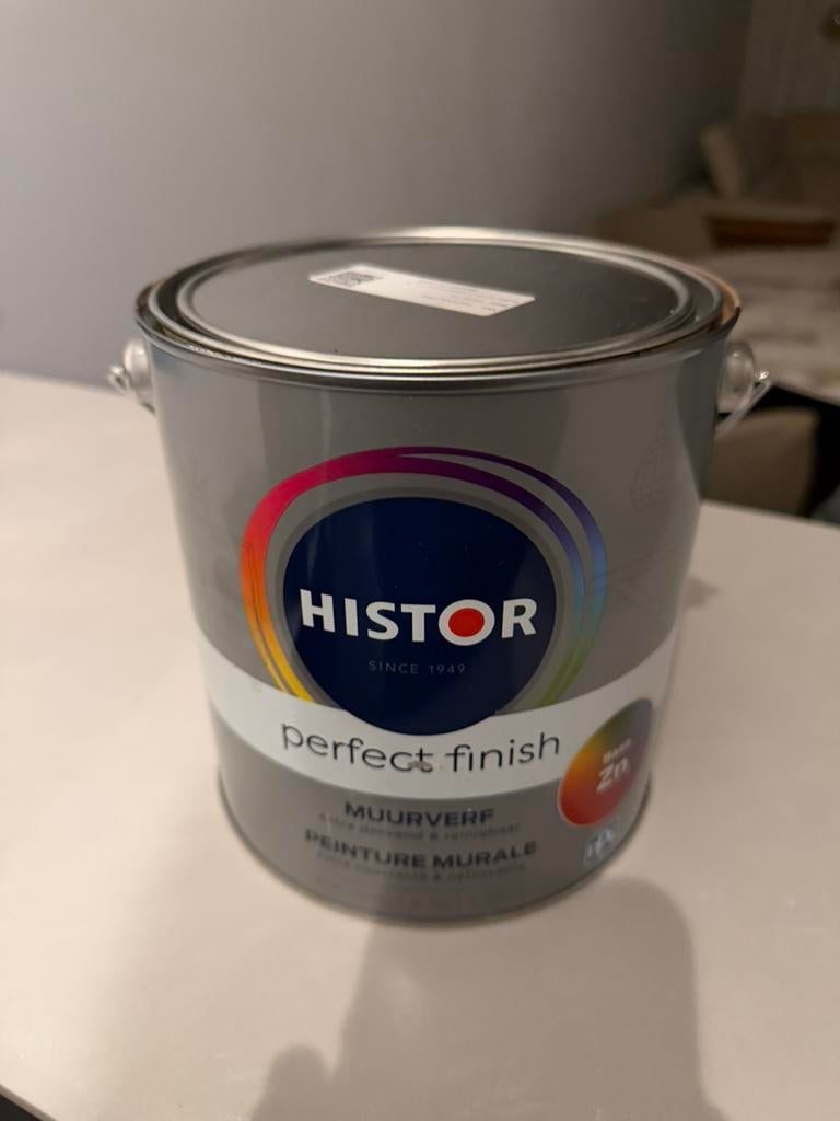 Histor Perfect 2,5L Finish Muurverf Nutshell Karwei, Bruin, Ophalen of Verzenden, Minder dan 5 liter, Verf