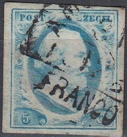 Nederland- NL-1.01- 1852- Koning Willem III- NVPH-1 - G, Postzegels en Munten, Postzegels | Nederland, Gestempeld, T/m 1940, Verzenden