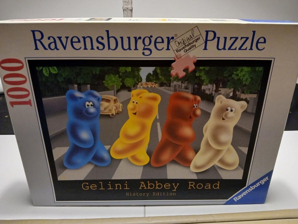 Gelini op straat puzzel 1000, Ophalen of Verzenden, 500 t/m 1500 stukjes, Gebruikt, Legpuzzel
