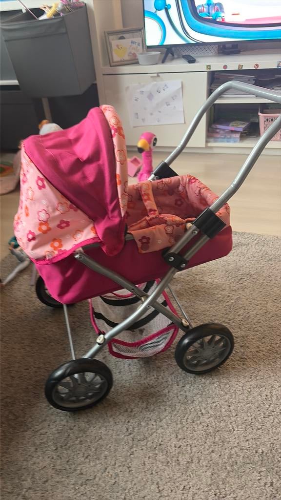 Kinderwagen, Kinderen en Baby's, Speelgoed | Poppen, Ophalen of Verzenden, Zo goed als nieuw, Babypop