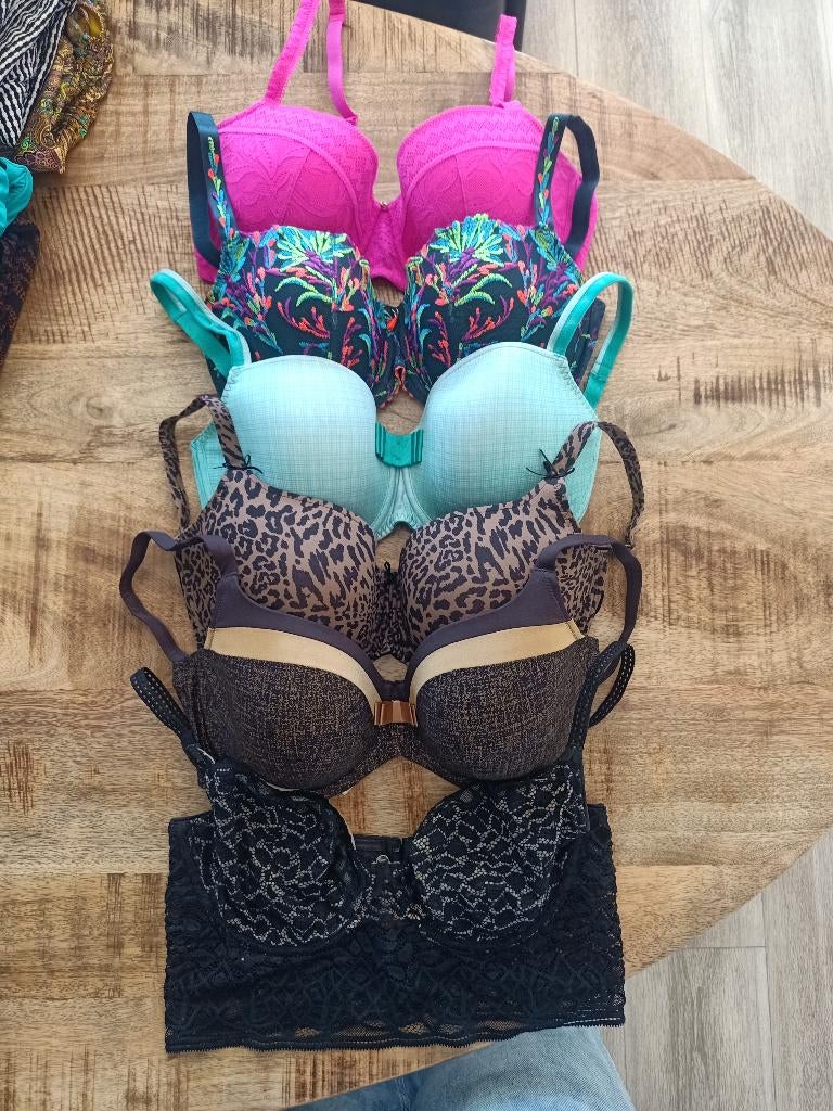 6x bh 75 E 75E primadonna twist freya ZGAN, Prima Donna, Ophalen of Verzenden, Groen, BH