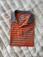 Lacoste polo shirt gestreept oranje/grijs maat L, Kleding | Heren, T-shirts, Verzenden, Gedragen, Maat 52/54 (L), Oranje