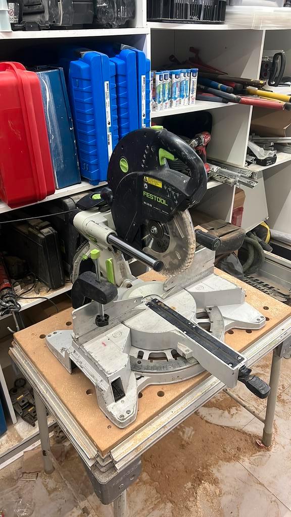 Festool kapex ks 120 Afkortzaag 260 mm, Doe-het-zelf en Verbouw, Gereedschap | Zaagmachines, Zo goed als nieuw, Afkortzaag, 1200 watt of meer