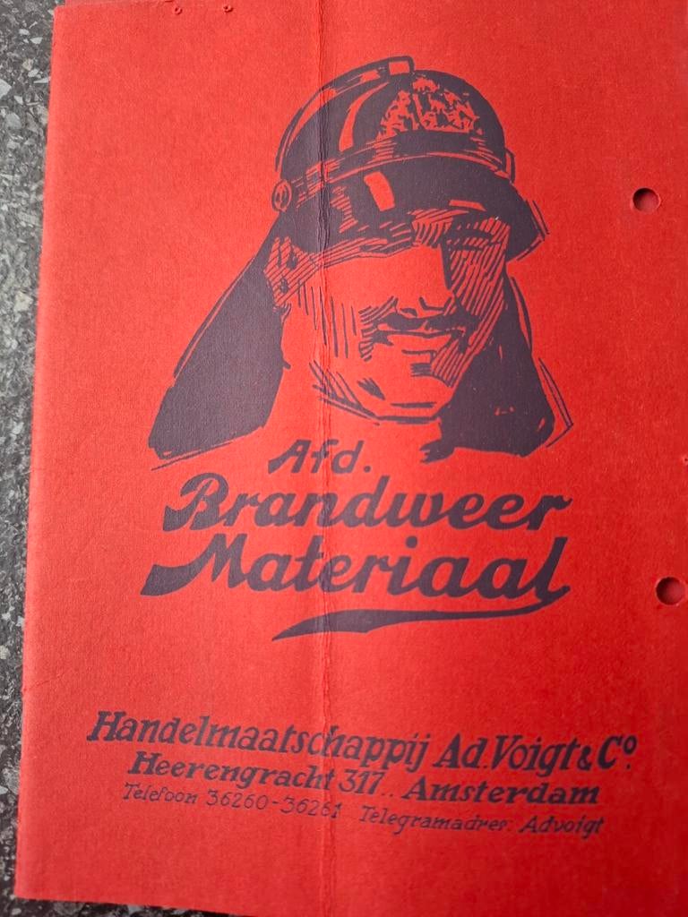 Brandweer materiaal 1931, Ophalen of Verzenden, Gelezen, Catalogus