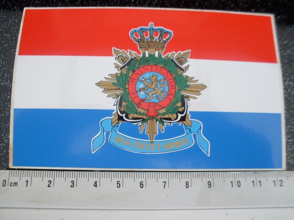 sticker korps mariniers logo embleem wapen nederland NL, Verzenden, Zo goed als nieuw, Bedrijf of Vereniging