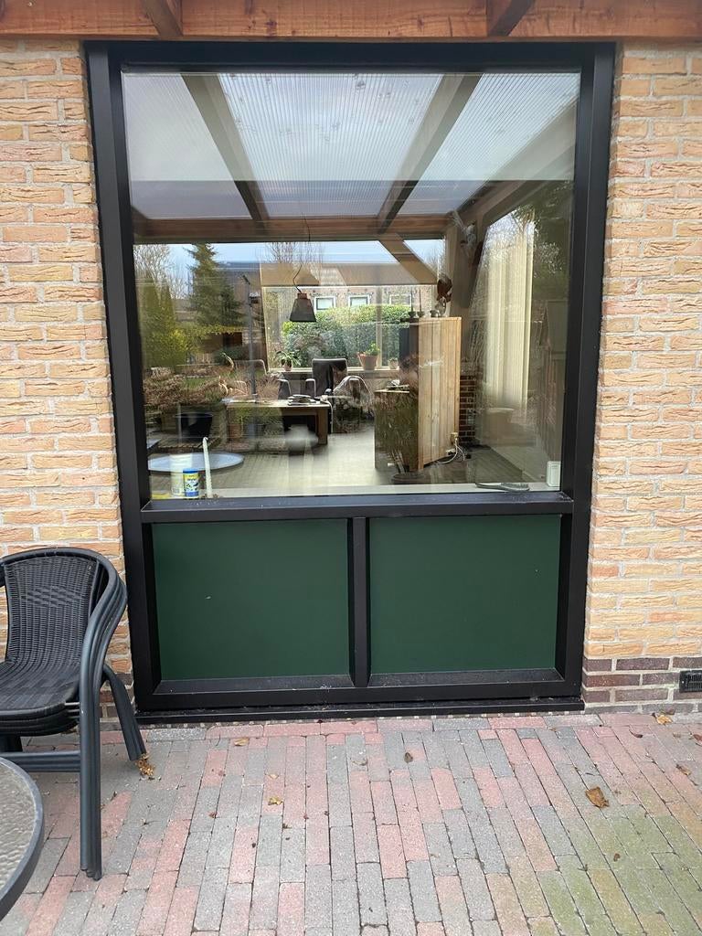 Gebruikte kunststof kozijnen, Ophalen, Kunststof, Gebruikt, Inclusief glas