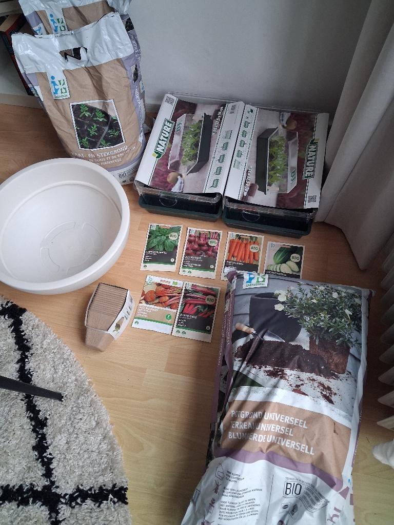 Moestuin complete (biologische) kweekset intratuin, Ophalen, Nieuw, Kweekbak