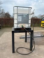 IBC 600L met afgifte pistool op verhoging, Ophalen