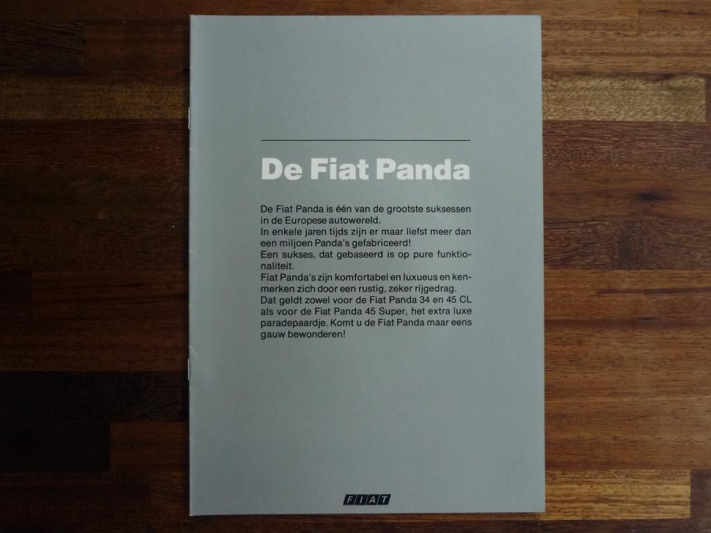 Fiat Panda (1985), Ophalen of Verzenden, Nieuw, Overige merken