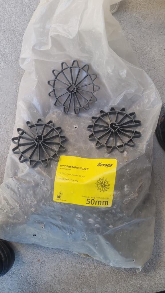 63 Nieuwe Afstandhouders 50mm Ringafstandhouders, Doe-het-zelf en Verbouw, Ophalen of Verzenden, Nieuw