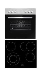 Keramische kookplaat met hete lucht oven wit van jleur nieuw