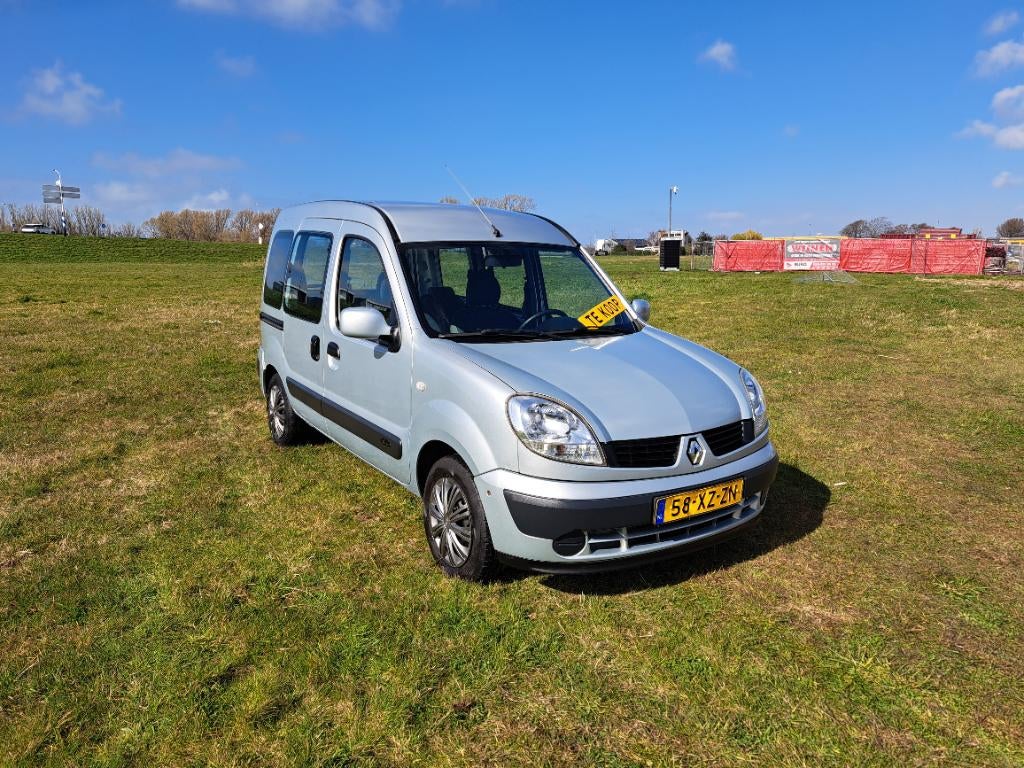 Renault Kangoo 1.6 16V 70KW 2007 Grijs, Auto's, Renault, Stof, 49 €/maand, Origineel Nederlands, Bedrijf