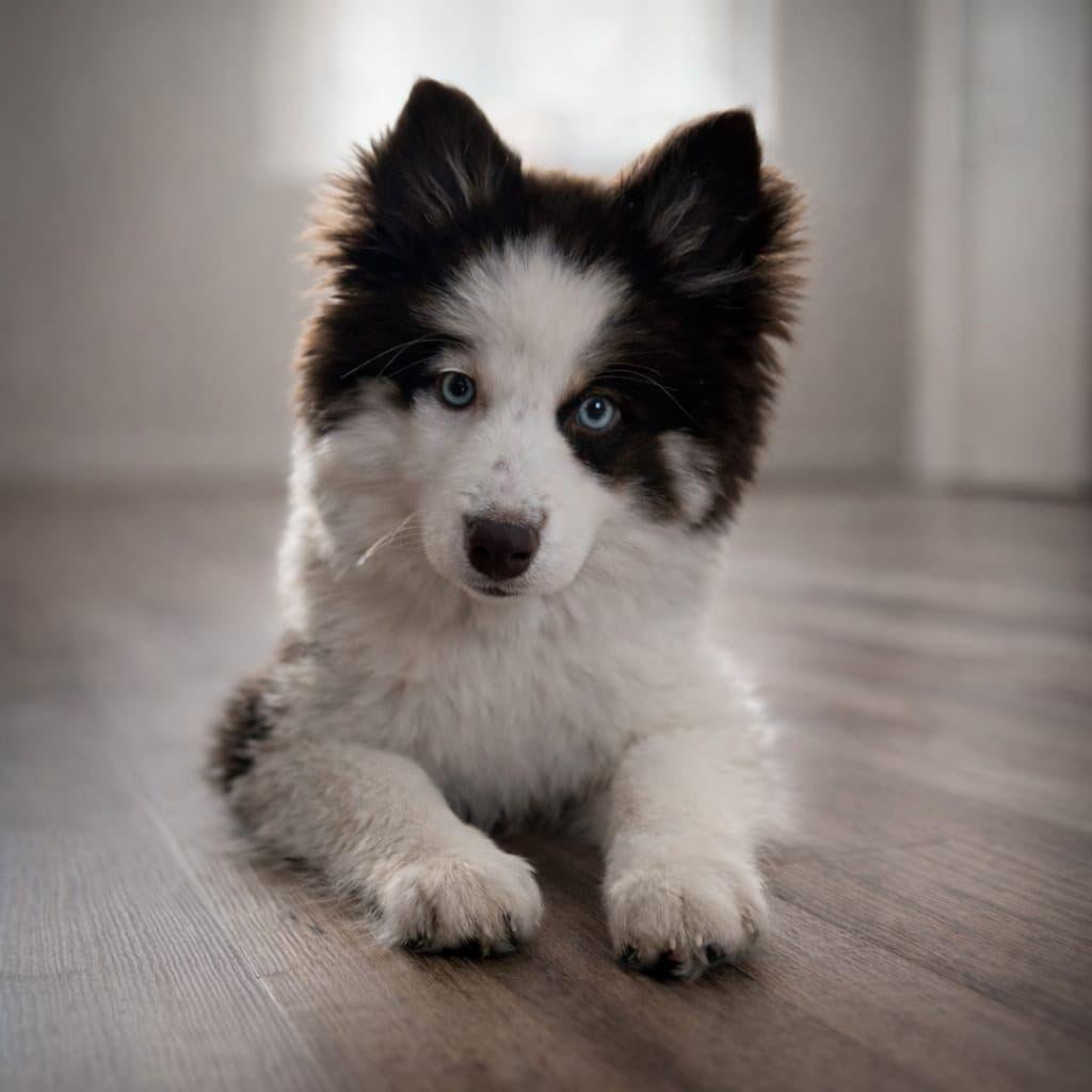 Pomsky Fayé, Dieren en Toebehoren, Honden | Poolhonden, Keeshonden en Oertypen, 8 tot 15 weken, Teef, Eén hond, Nederland