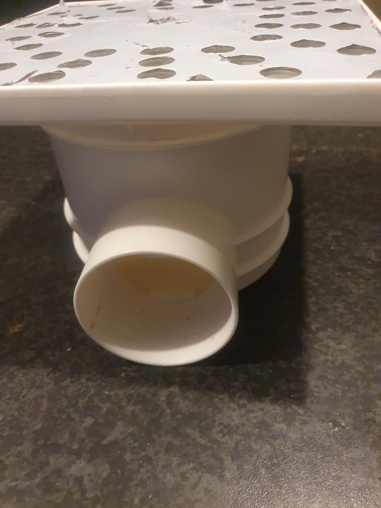 Vierkant afvoerputje voor badkamer of douche, Ophalen, Afvoer, Pvc, Nieuw