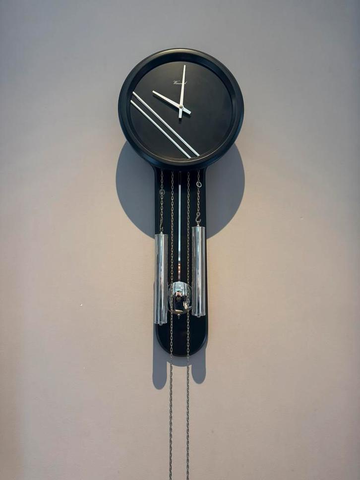 Warmink wandklok met slinger en gewichten, Huis en Inrichting, Woonaccessoires | Klokken, Zo goed als nieuw, Wandklok, Ophalen of Verzenden