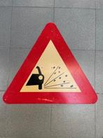 Verkeersbord RVV J25 - Vooraanduiding losliggende stenen, Ophalen, Gebruikt