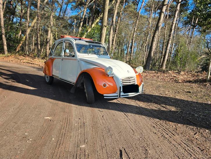 Snelste 2cilinder 2cv Dolly van Europa. 1977, Auto's, Citroën, Particulier, Benzine, Cabriolet, Handgeschakeld, Wit, Zwart, Leder